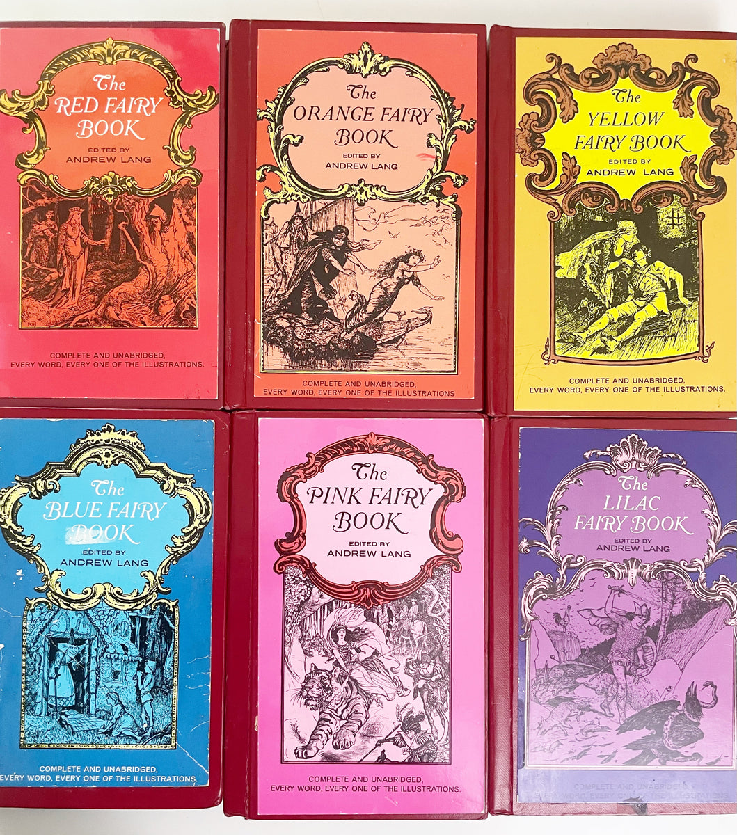 Set of 6 Andrew Lang Fairy Books (Library Edition) Yellow House Story